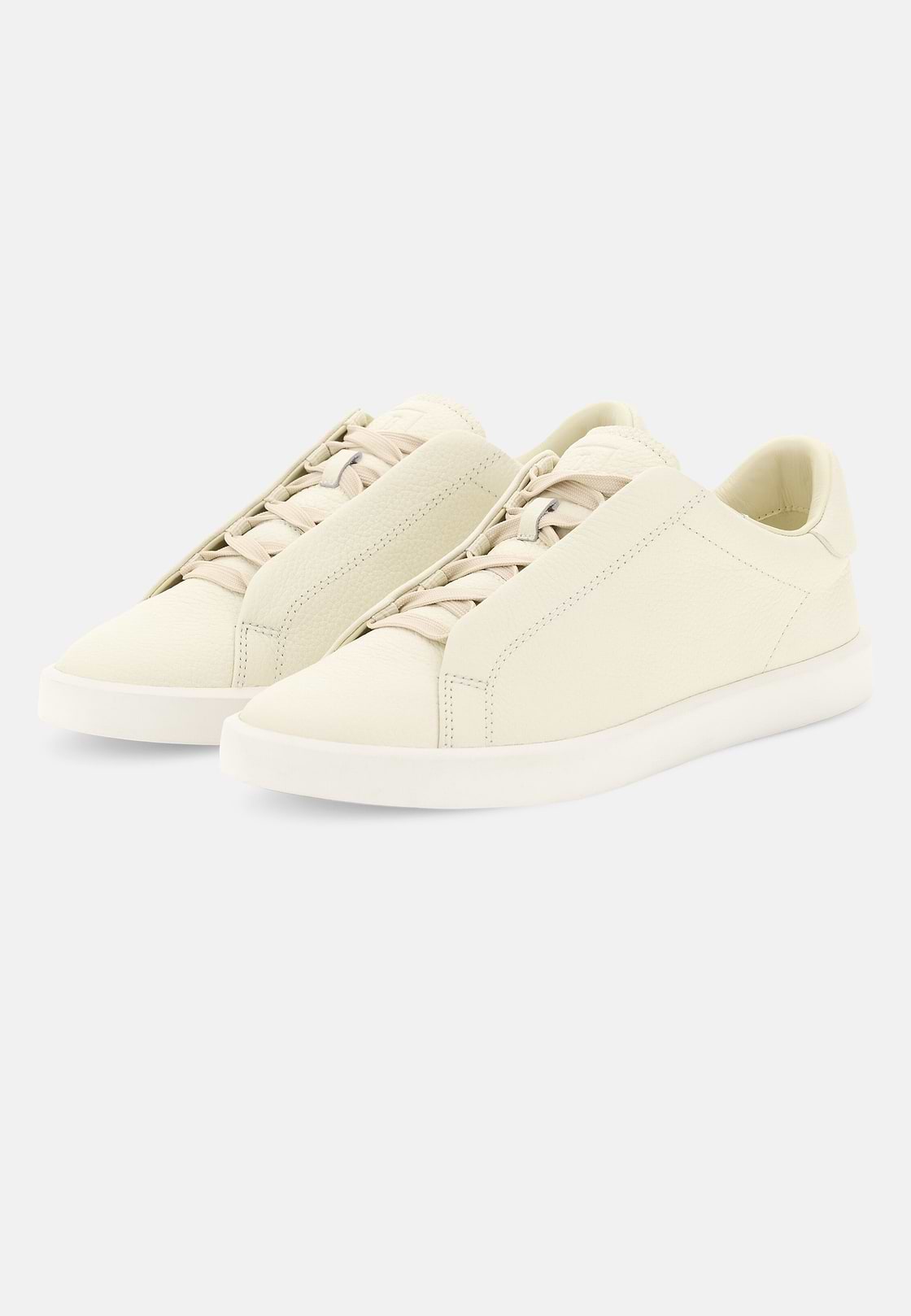 Essence Leather Trainers, White, hi-res, 3