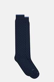 Socken mit Mikropunktemuster, Navy blau, thumb, 2