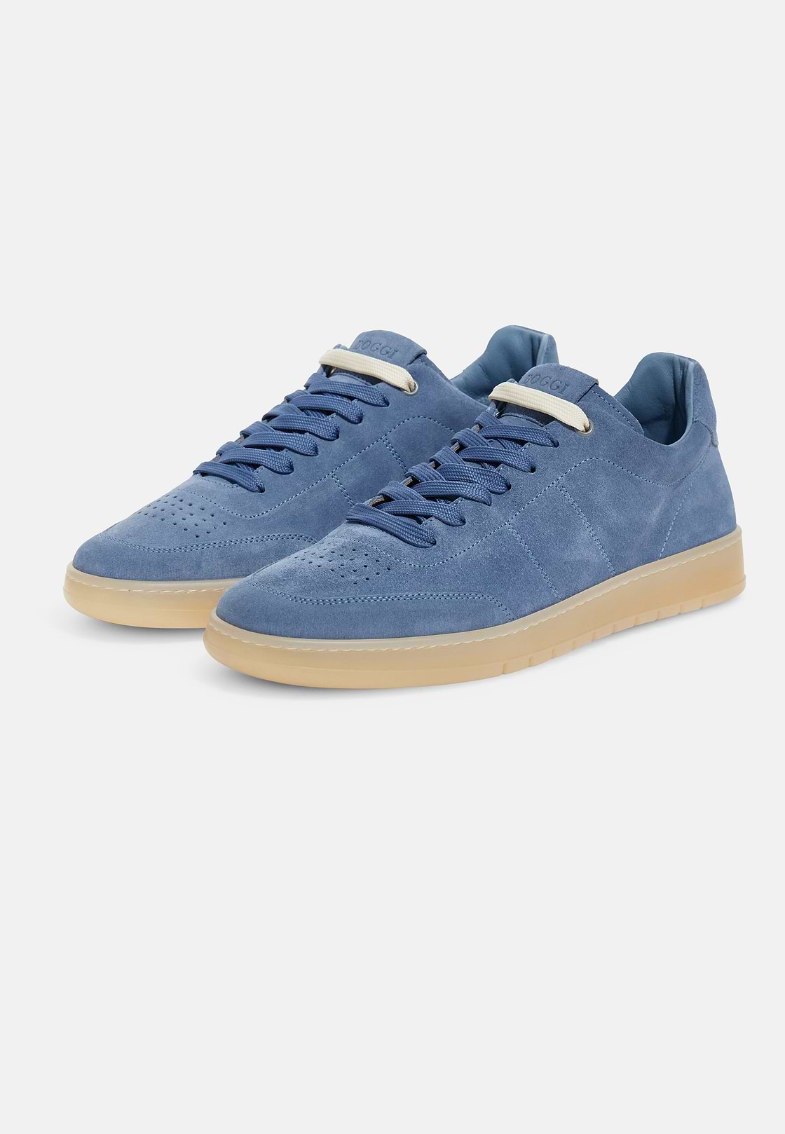 Suede Trainers, Indigo, hi-res