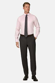 Checked Cotton Non-Iron Regular Fit Shirt, Pink, thumb, 2