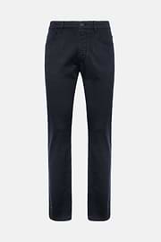 Jeans In Cotone Tencel Elasticizzato, Navy, hi-res