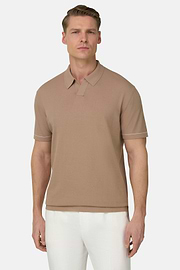 Polo En Maille Crêpe De Coton, , thumb, 1