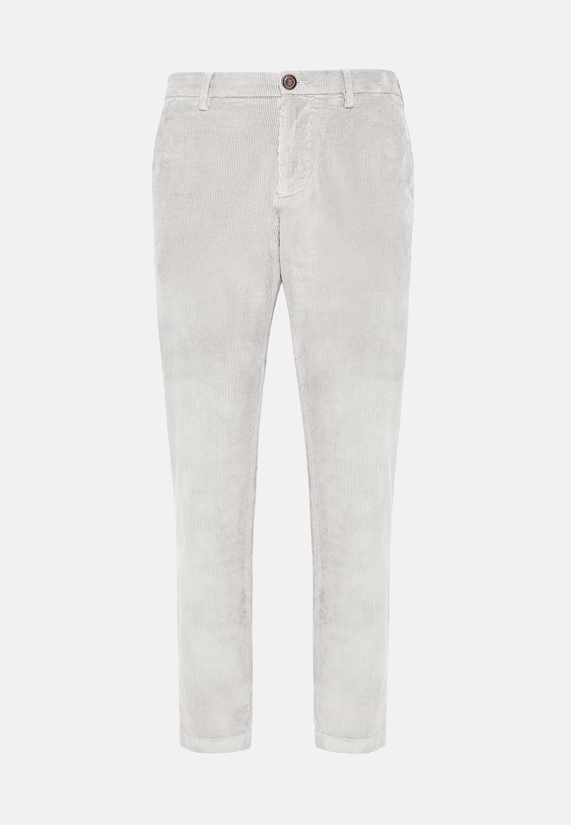 Pantalon En velours Extensible, Gris, hi-res
