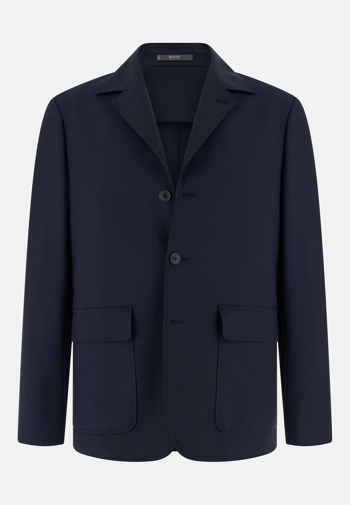 Wool and Mohair Jacket, Navy blue, hi-res, 5