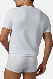 T-shirt En Jersey De Coton Stretch, blanc, hi-res