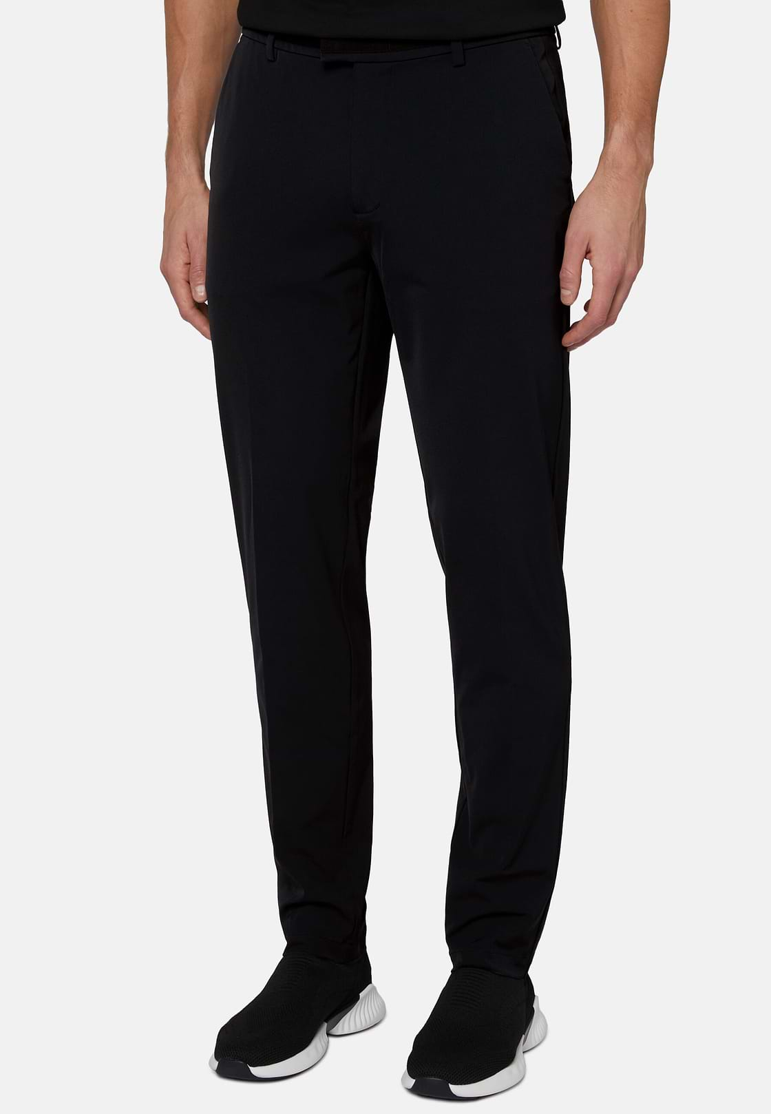 Pantalon En Nylon Extensible B Tech, Noir, hi-res