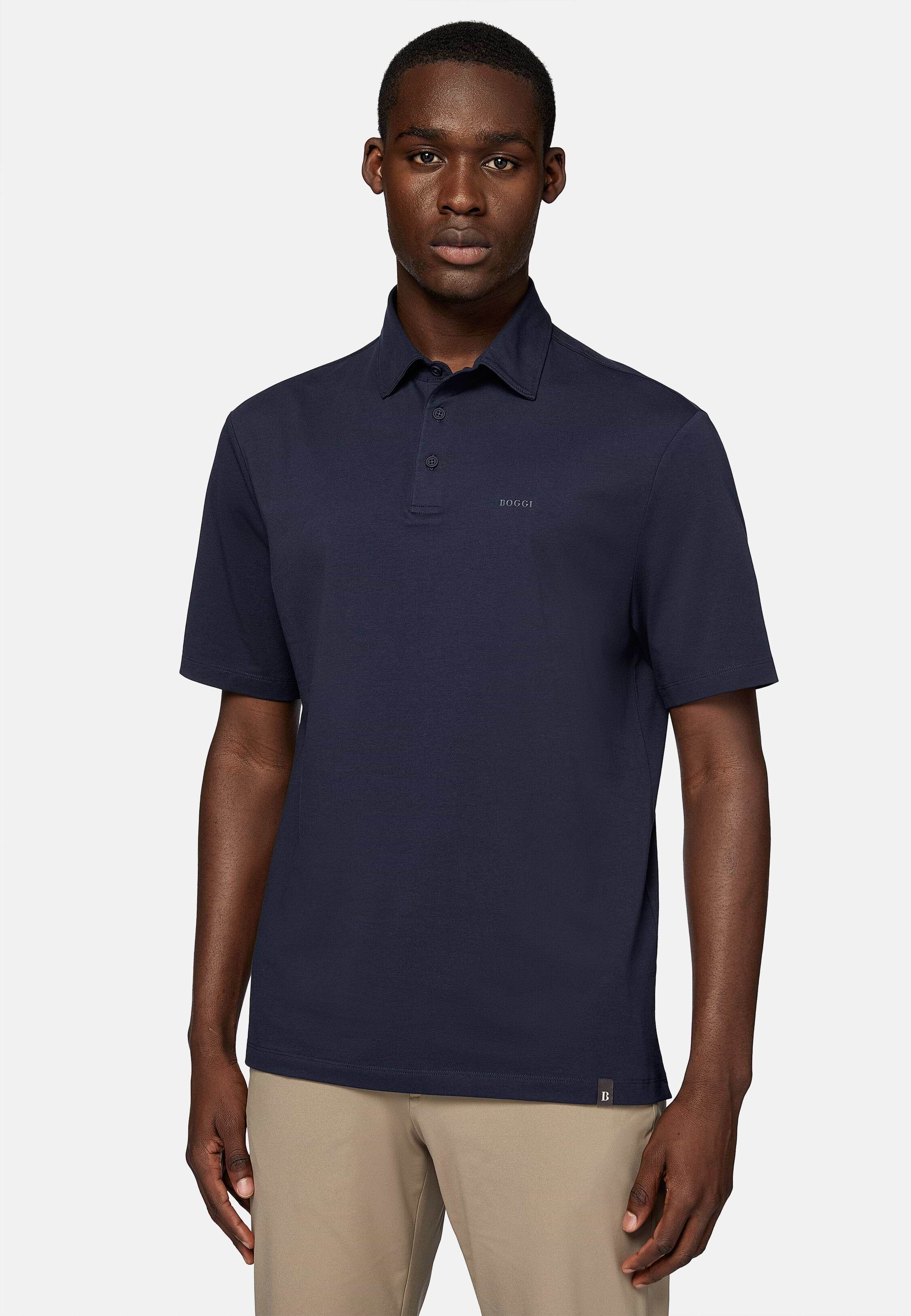 Men s Polo Shirt In Stretch Supima Cotton Regular Boggi Milano