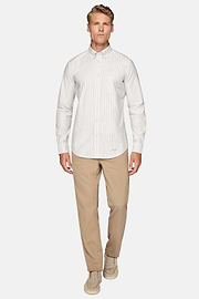 Chemise En Coton Oxford Bio Coupe Droite, Light grey, hi-res