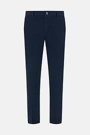 Stretch Cotton Trousers, Navy blue, thumb, 1