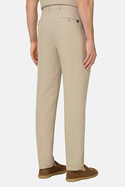 Cotton Linen Trousers, Taupe, thumb, 4