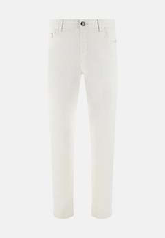Vaquero de Denim de Algodón Crudo Blanco