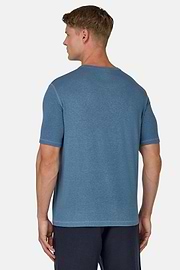 Cotton and Viscose Jersey T-Shirts, Air-blue, hi-res