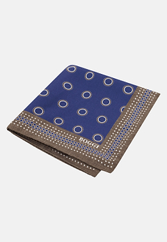 Silk Pocket Square With Medallions Pattern