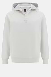 Cotton Blend Hoodie, White, hi-res