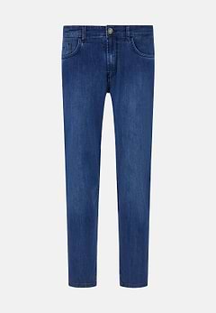 Jean Ultraléger Bleu Moyen En Denim Extensible