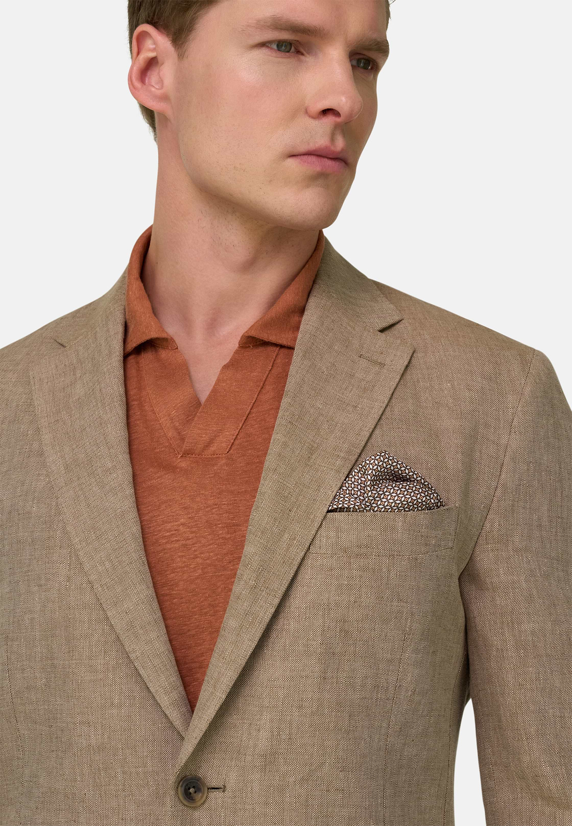 Pure Linen Suit, Beige, hi-res, 4