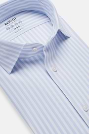 Polo Camicia in Jersey, Azzurro, hi-res