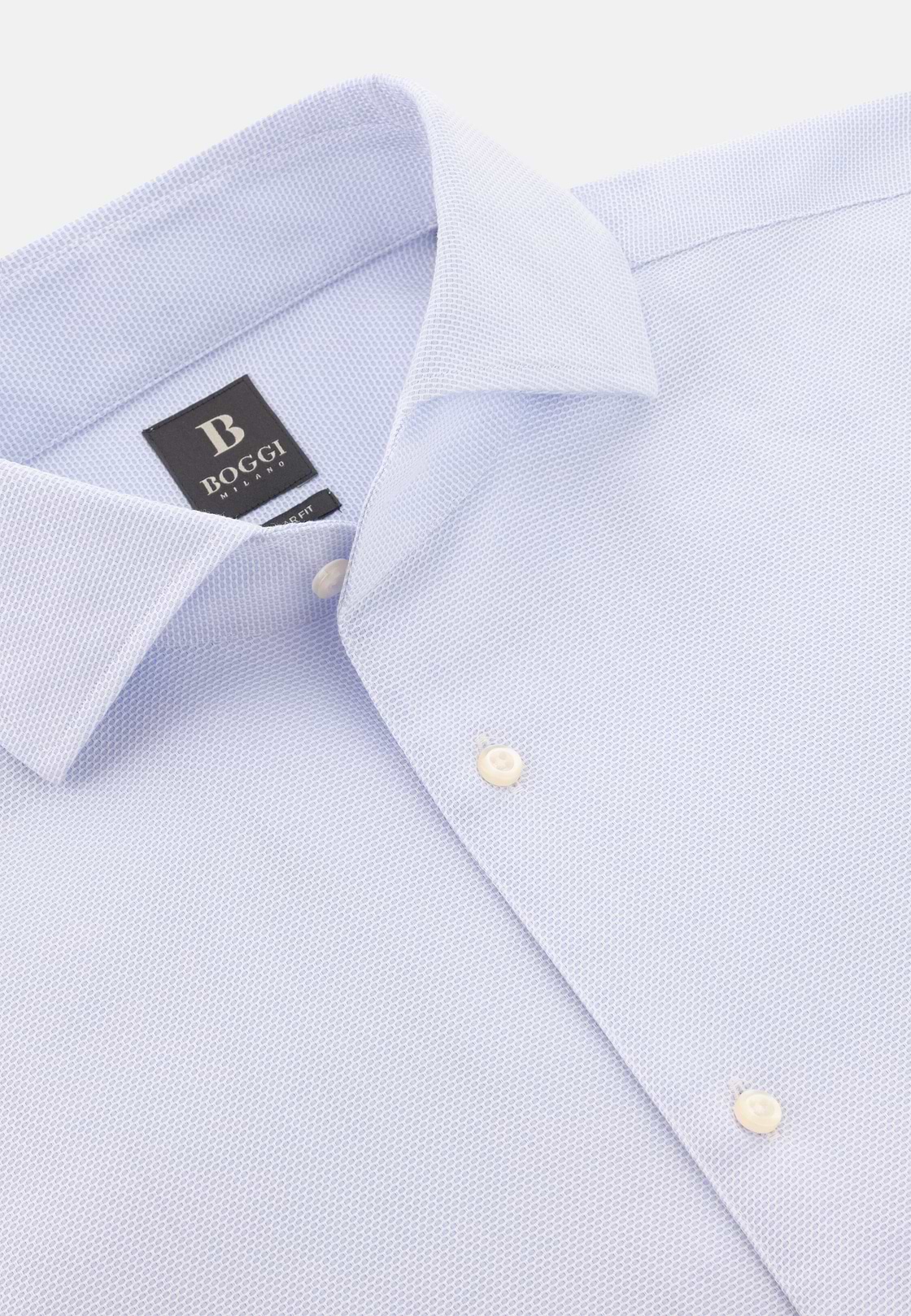 Camicia In Cotone Regular Fit, Azzurro, hi-res, 5