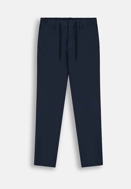 Pantalon En Nylon Stretch Btech, bleu marine, hi-res