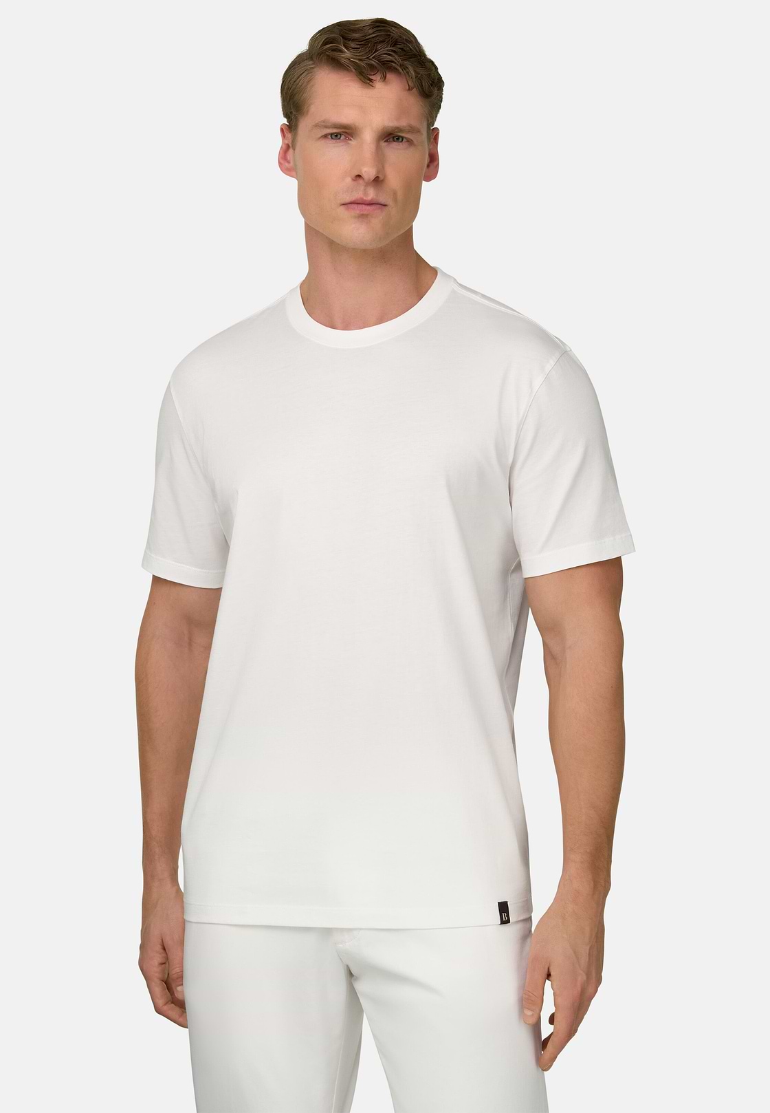 T-Shirt In Cotone, Bianco, hi-res, 2