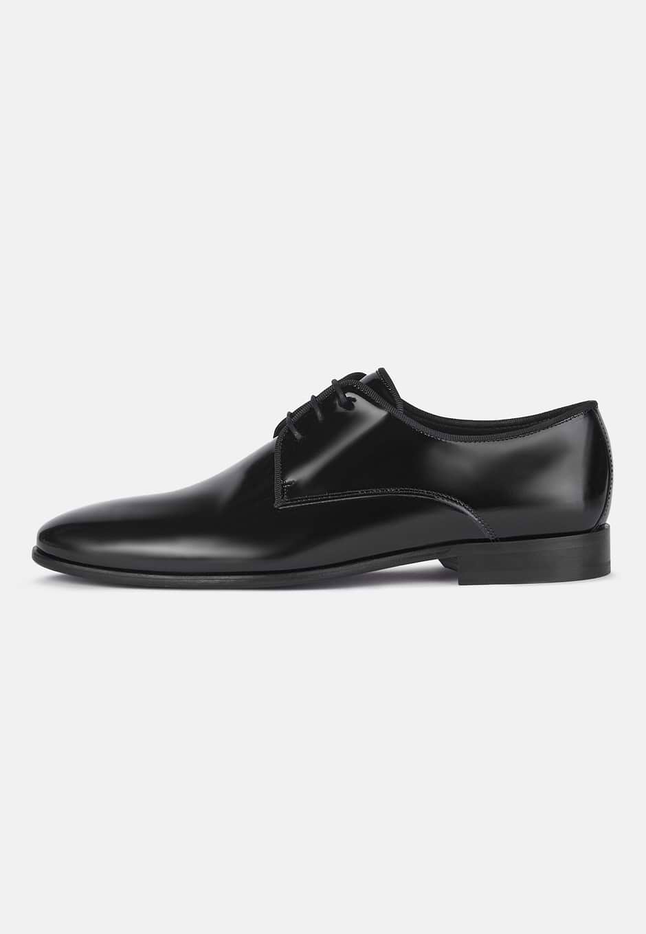 Chaussures Oxford en cuir, Noir, hi-res