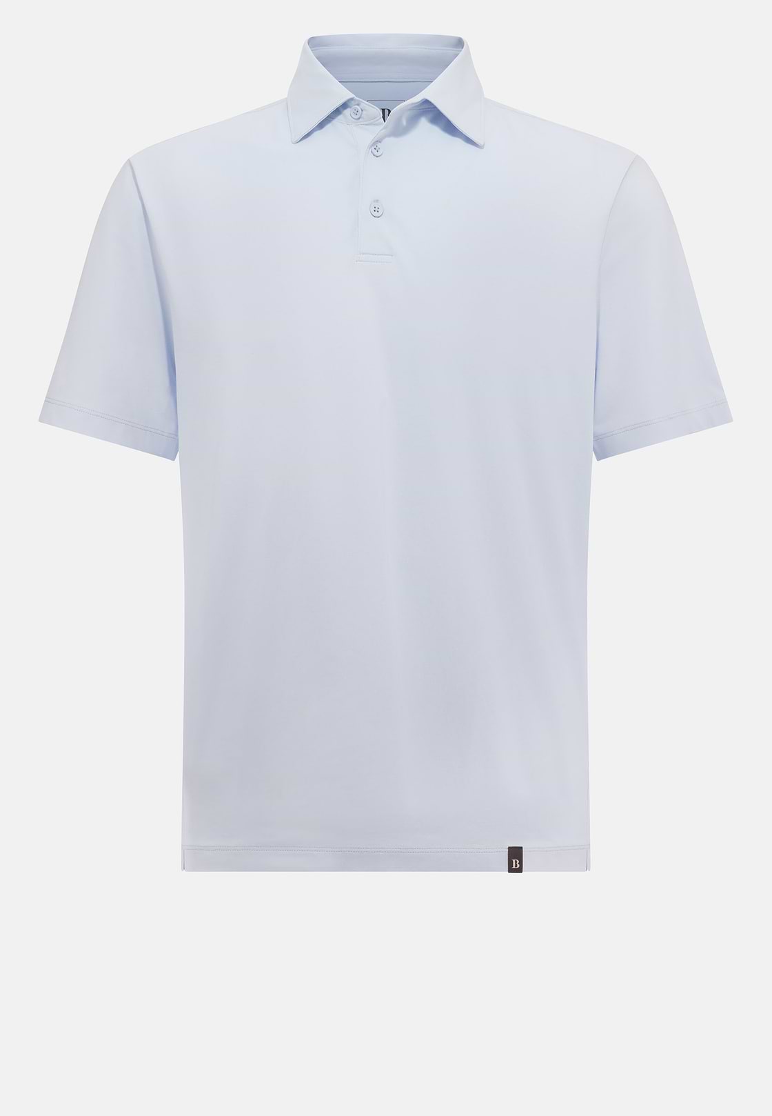 Polo Shirt In Stretch Supima Cotton, Light Blue, hi-res