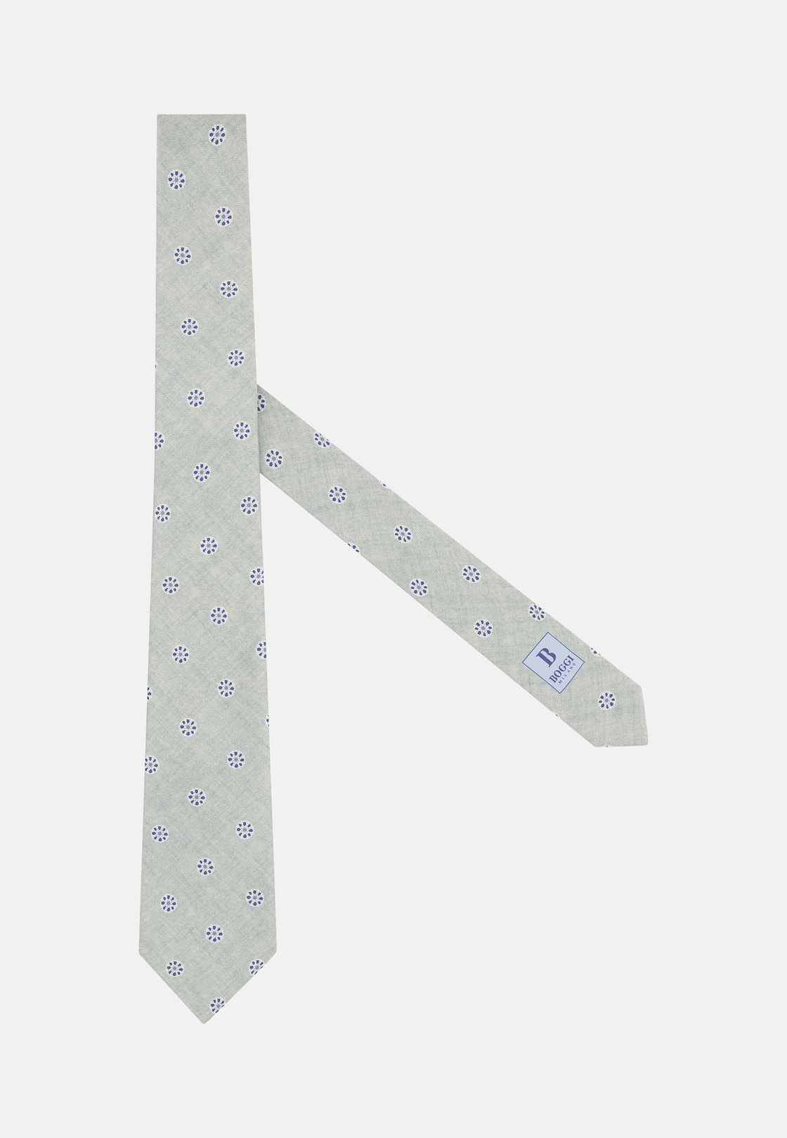 Medallion Silk Tie, Green, hi-res, 1