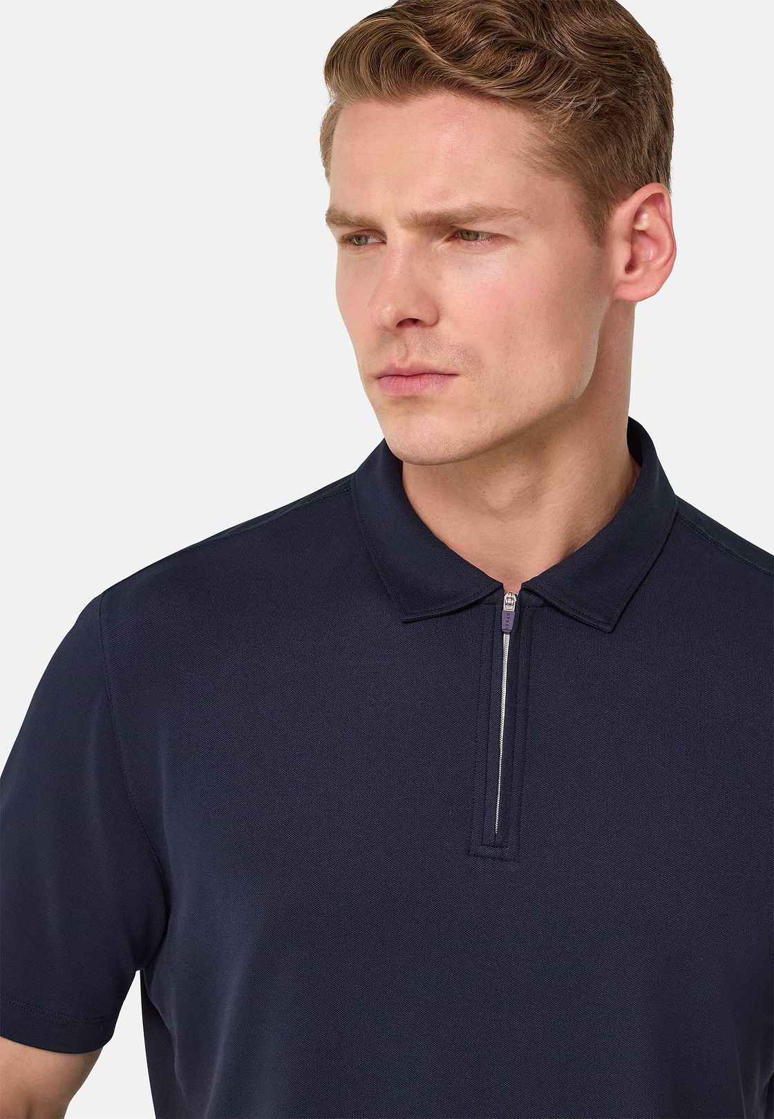 Polo de piqué de alto rendimiento S.Cafè®, Azul  Marino, hi-res