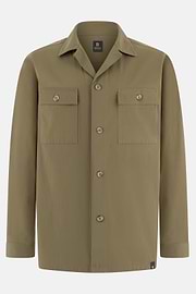 Camicia Over In Cotone Tencel, Beige, thumb, 6