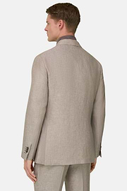 Anzug Aus Leinen, Taupe, thumb, 3