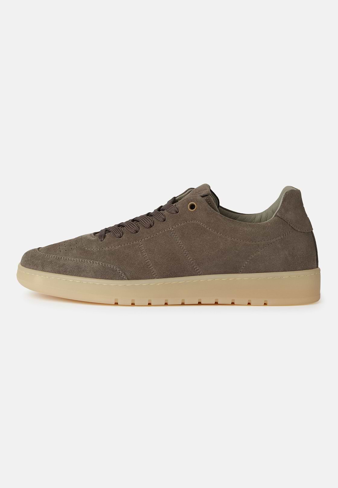 Taupe Suede Trainers, Taupe, hi-res