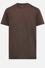 Tencel Wool Blend T-Shirt, Brown, hi-res