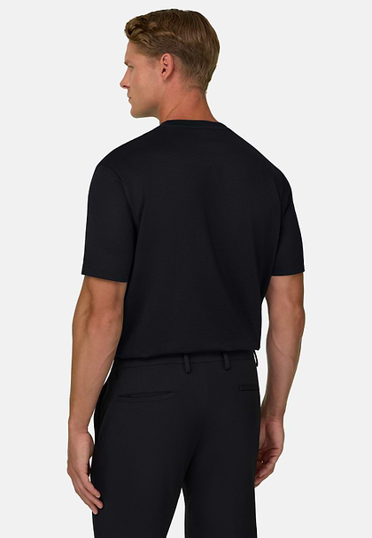 Pima Cotton Jersey T-shirt, Black, hi-res
