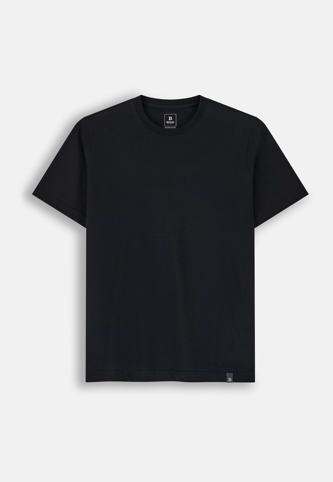 T-shirt En Jersey De Coton Pima, Noir, hi-res, 5