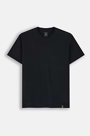 T-shirt En Jersey De Coton Pima, Noir, thumb, 5