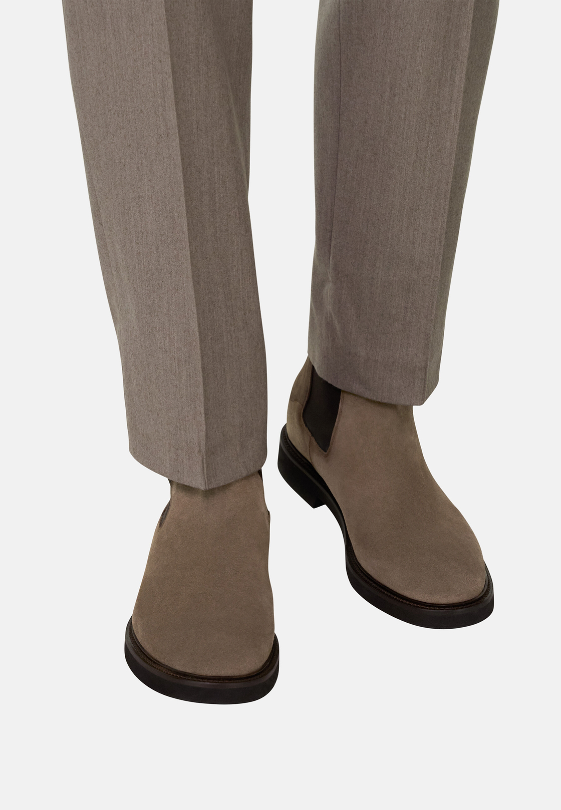 Suede Ankle Boots, Taupe, hi-res, 2