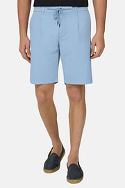 Bermuda Summer En Coton Extensible, Bleu clair, thumb, 1