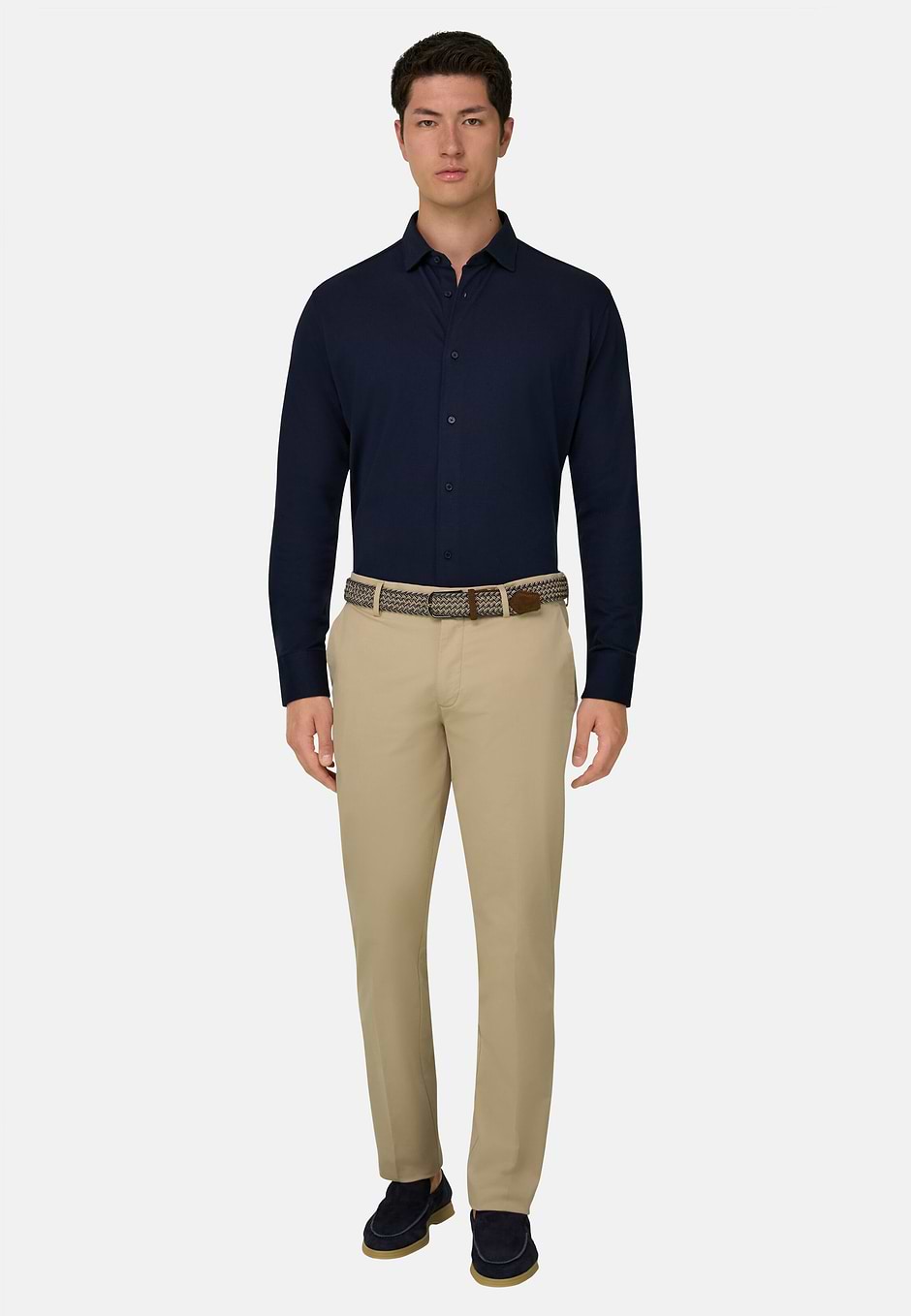 Regular Fit Cotton Jersey Polo Shirt, Navy blue, hi-res