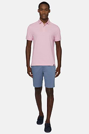 Cotton Piqué Polo Shirt, Pink, hi-res