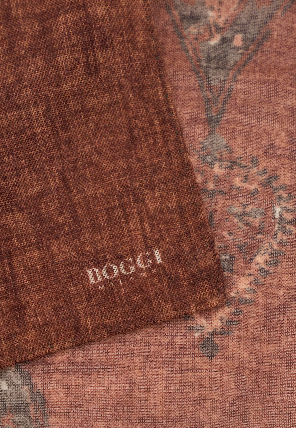 Pocket Square Macro Pattern Print Wool, Rot, hi-res, 3