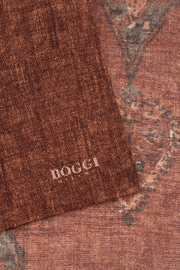 Pocket Square Macro Pattern Print Wool, Rot, thumb, 3