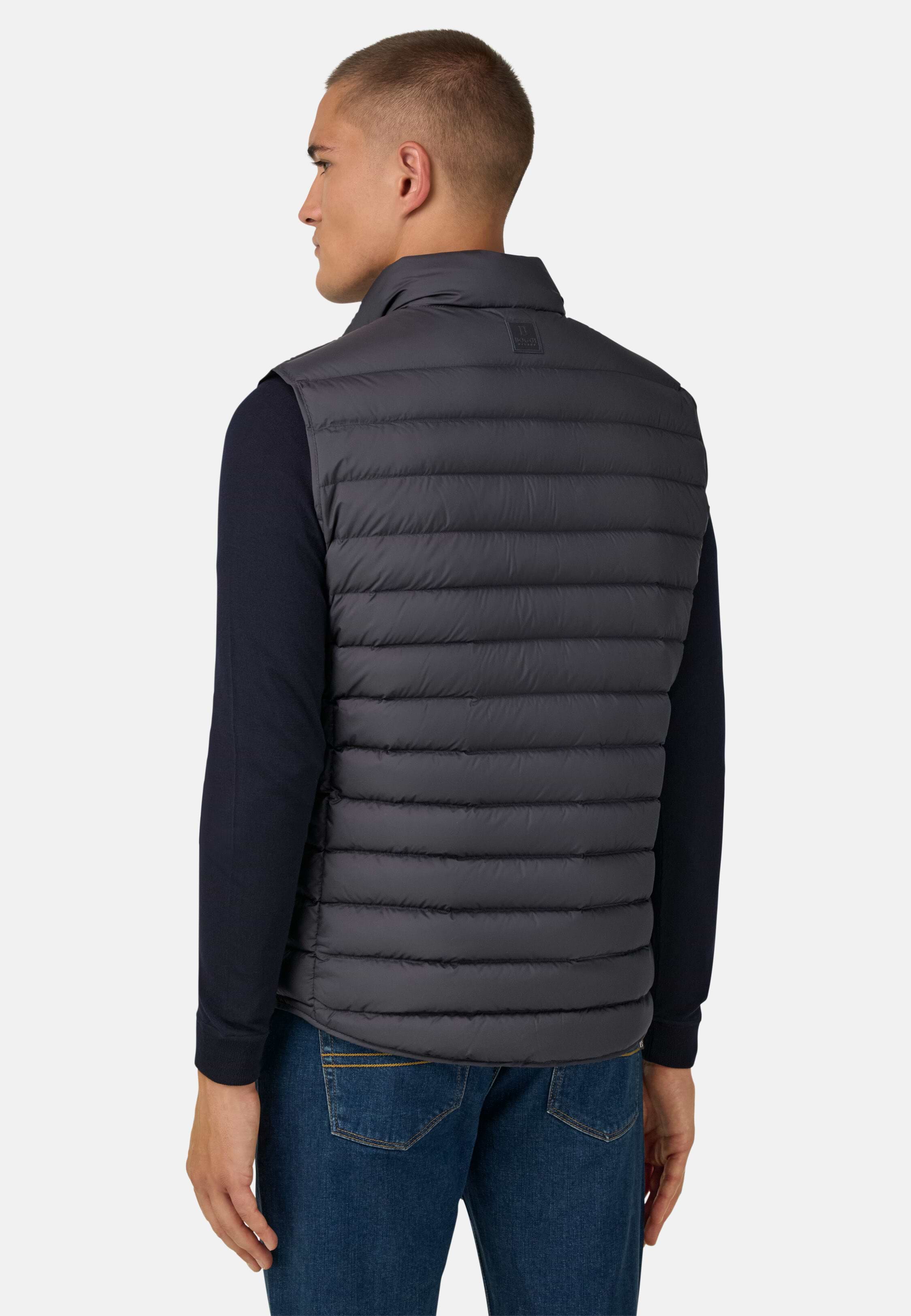 新品未使用タグ付き　OHGA TWEED GILET ブルー Harris Tweed Blue Multi Chuck Gilet Vest | Scottish Shop