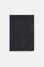 Scarf in Wool and Silk, Black, thumb, 1