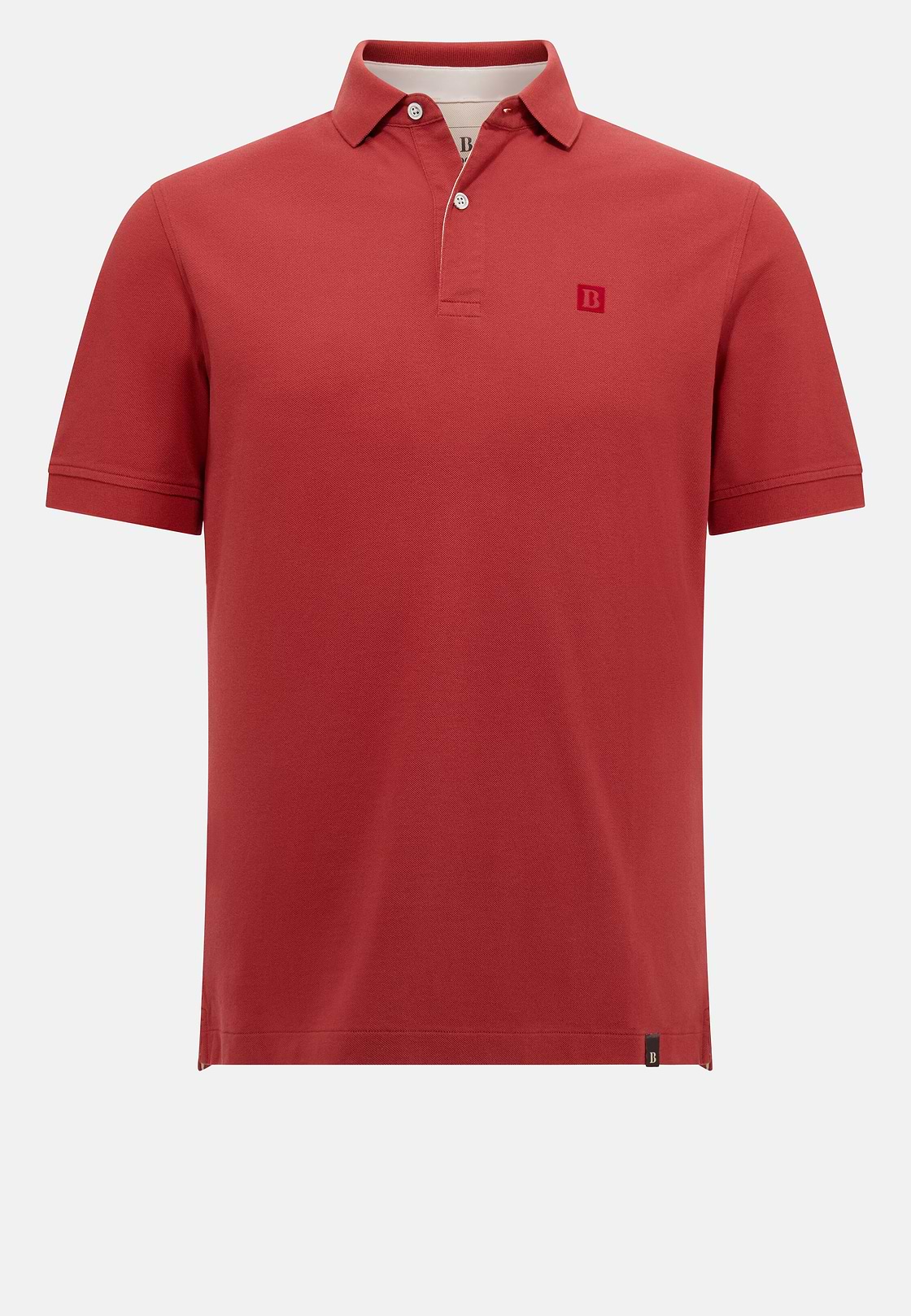 Polo Aus Baumwollpikee., Rot, hi-res, 5