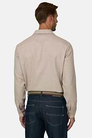 Overshirt in Cotton Flannel, Sand, thumb, 6