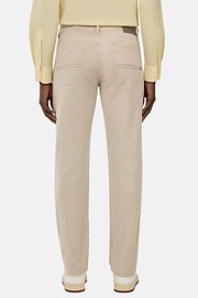 Stretch Cotton/Tencel Jeans, Sand, hi-res