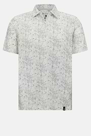 Cotton Blend Jersey Polo Shirt, Ice, hi-res