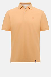 Cotton Piqué Polo Shirt, Orange, hi-res
