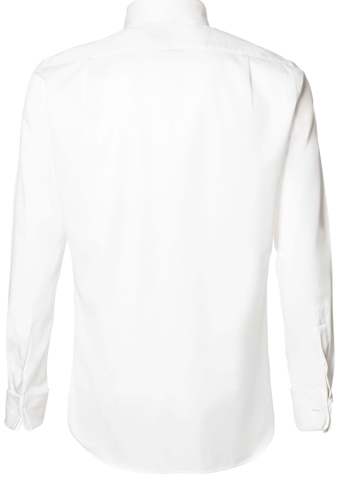 Camicia da smoking in cotone tailored fit, , hi-res, 3