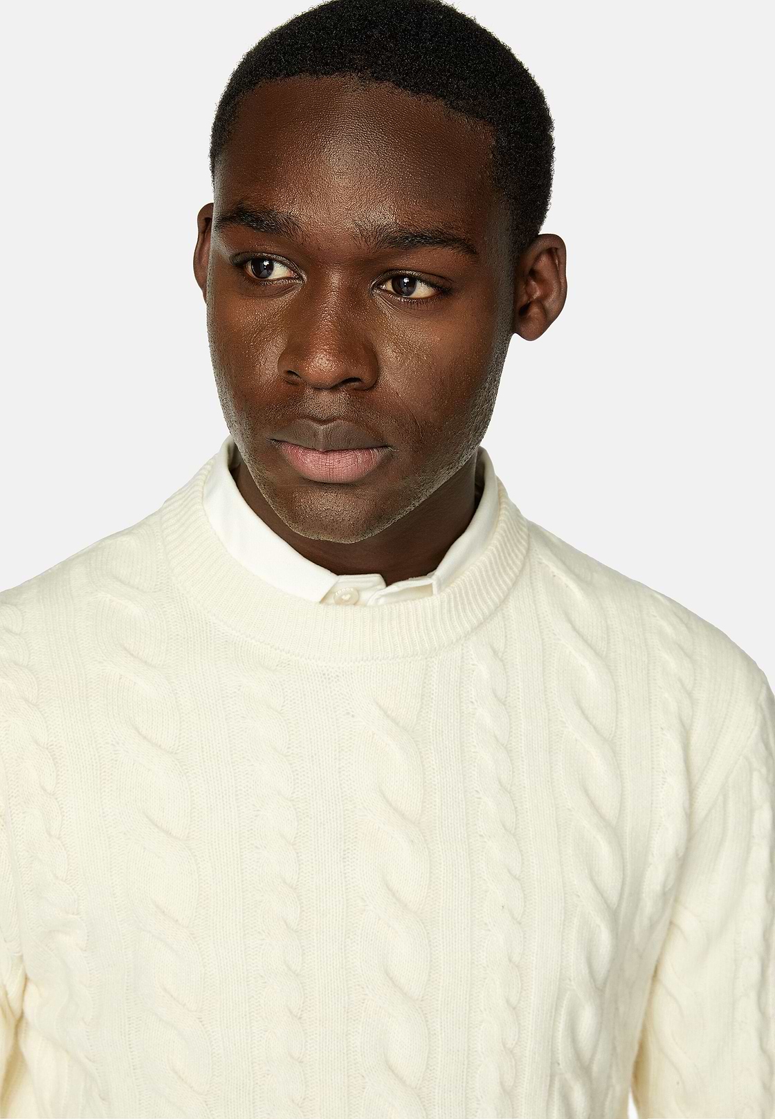 High crew neck jumper clearance